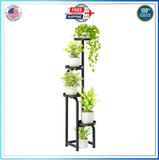 Tall Plant Stand Indoor Outdoor, Corner Metal Flower Pot Stands for 4Tier