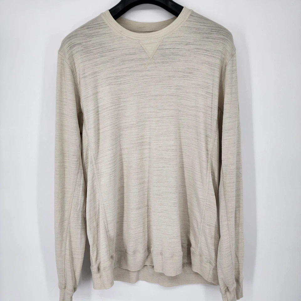 Camisa Pullover SPLENDID MILLS Para Hombre Talla XXL 2XL Marfil Manga Larga Hecha en EE. UU. Foto 2 de 4