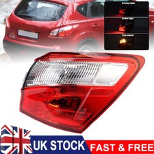 For Nissan Qashqai 2010 2011 2012 2013 2014 Rear Outer Tail Light Lamp Right UK