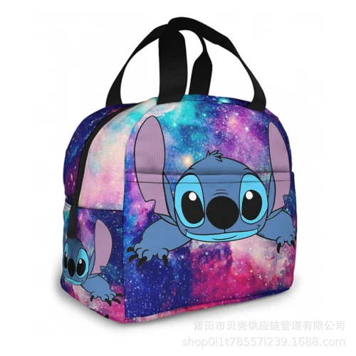 Lilo Stitch Cartoon Galaxy Lunch Bag Insulated Student Snack Picnic Xmas Gift AU - Picture 38 of 55
