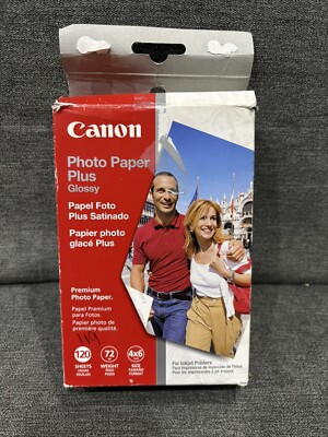Canon Photo Paper Plus Glossy 119 sheets (4x6) Premium Photo Printing 72lbs