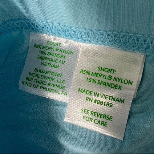 Pantaloncini bici Lilly Pulitzer Luxletic taglia XS blu meryl nylon spandex - Foto 3 di 7