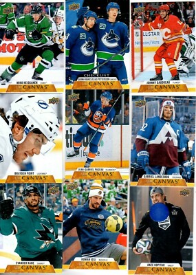 2020-21 Upper Deck Canvas Pick your singles lot 2 for $1 ea. add. .60 no ship$