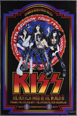 A1ヴィンテージポスター　KISS THE SECOND COMING 1996 RARE ORIGINAL Kiss 1996 Reunion Tour Superdome New Orleans Poster