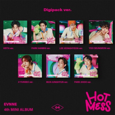 EVNNE [HOT MESS] 4th Mini Album DIGIPACK Ver./CD+Photo Book+Selfie Card SEALED