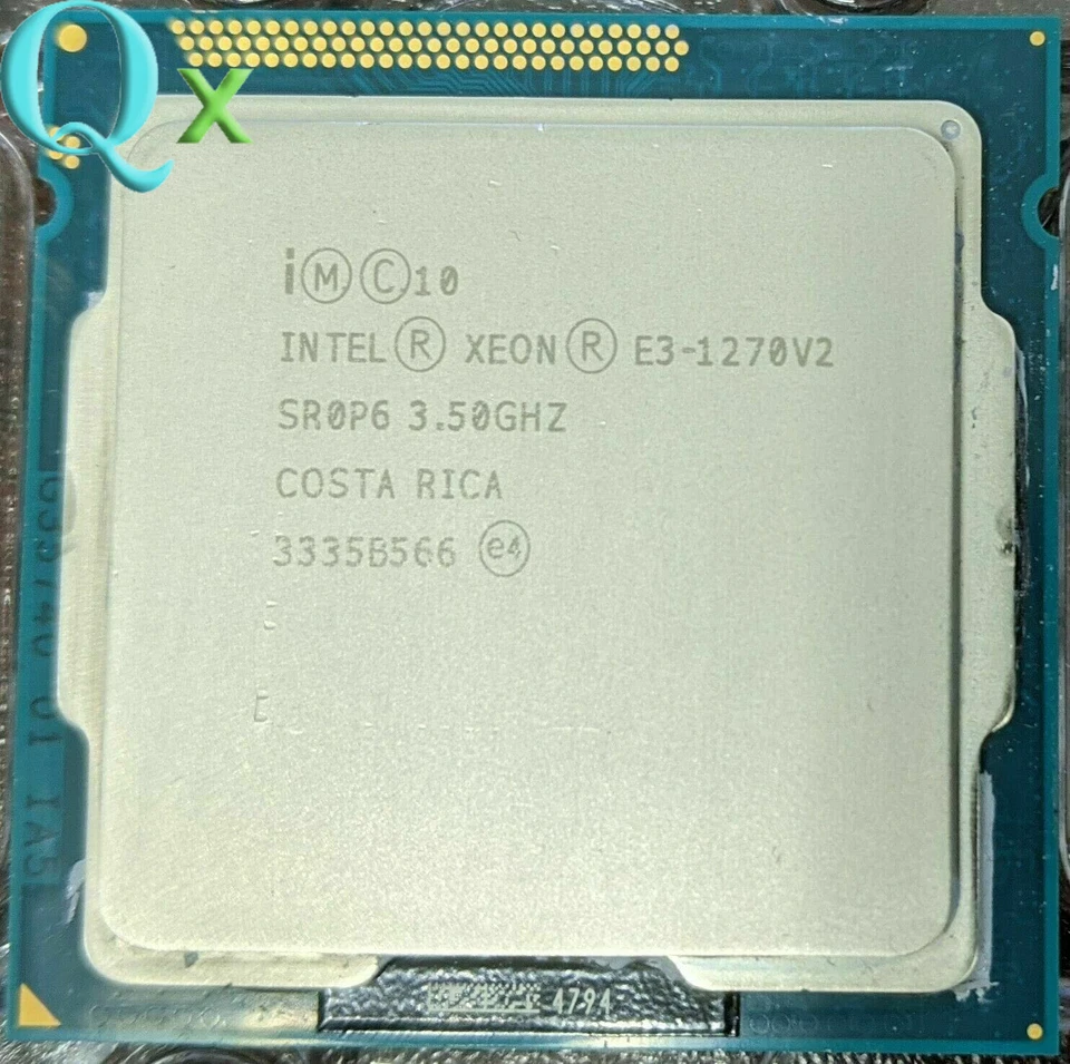 Intel Xeon E3-1270 V2 CPU Processor LGA1155 3.5GHz 8MB Cache Quad Core  - Image 2 of 2