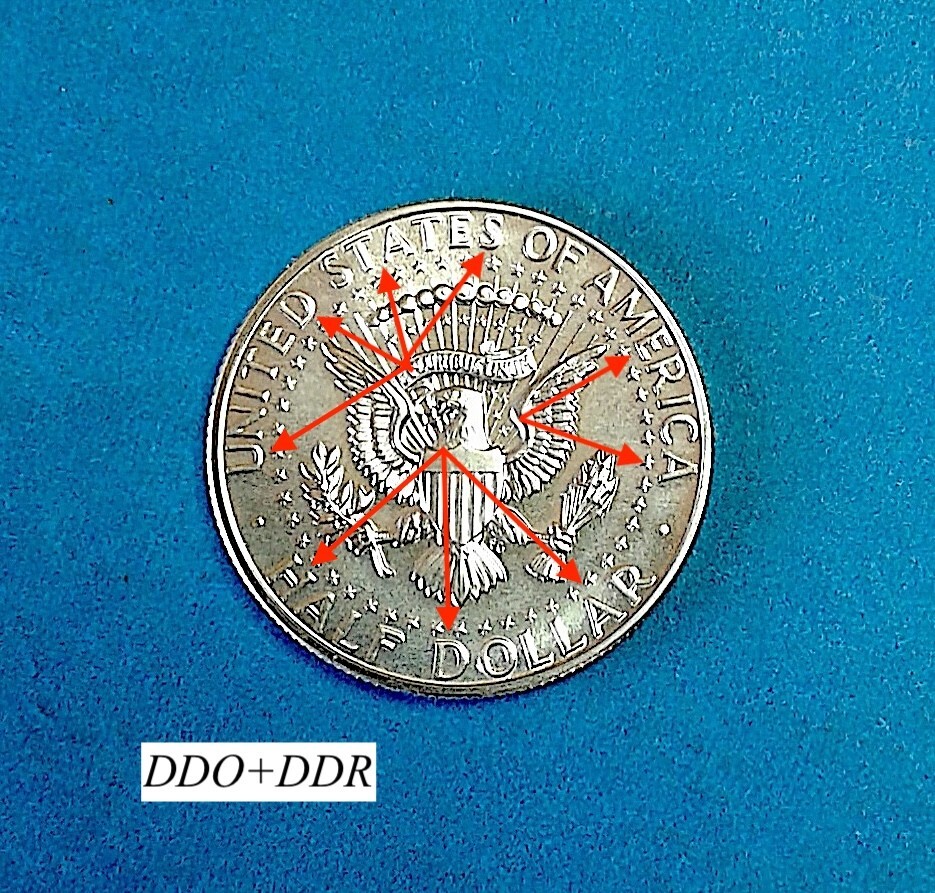 1964 KENNEDY HALF 90% SILVER PROOF BU-UNCIR DDO+DDR C-PICS HIGH MS