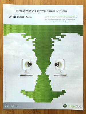 2006 Xbox 360 XBOX LIVE Vision Camera Webcam Print Ad/Poster Official Promo Art