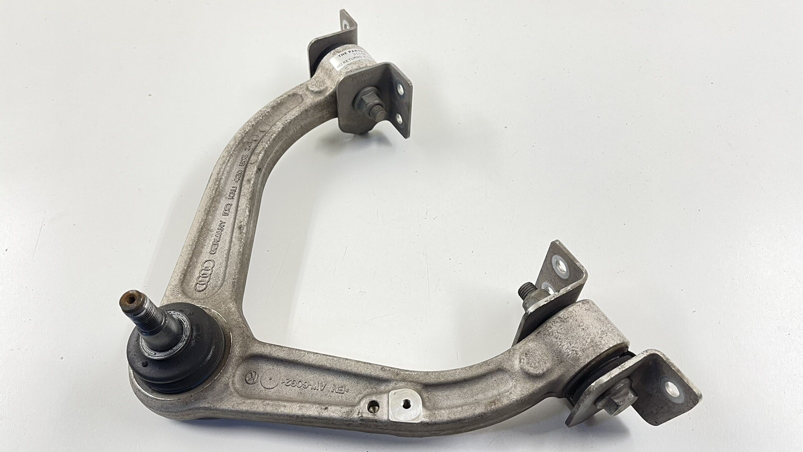 08-15 AUDI R8 SPYDER DRIVER LEFT REAR UPPER CONTROL ARM 420 505 323 D OEM