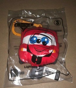2020 Disney / PIXAR McDonalds Happy Meal Toy Plush Clip - Lightning McQueen #3 | eBay