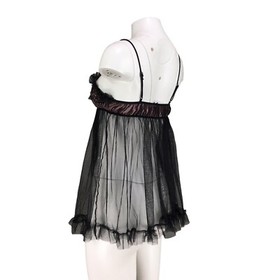Victoria's Secret Nightie Sexy Little Things Babydoll Sheer Black Pink Y2K S