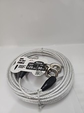 Reflective Tie-Out Cable for Heavy Dogs Up to 125 Pounds 30 Ft
