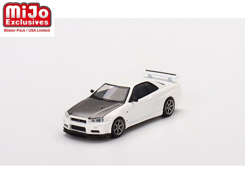 NISSAN Skyline GT-R (R34) - V-Spec II N1 - white - Mini GT 1:64 | eBay