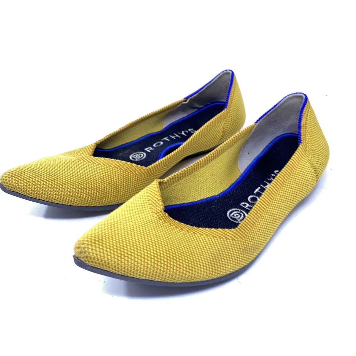 Rothys The Point Flat Marigold Yellow 9 Rothys The Point Slip On Ballet Flats Women main image 3