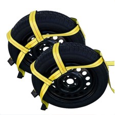 2 Tow Dolly Straps Adjustable Two Dolly Wheel Net Tire Flat Hook Car Basket 2 Tow Dolly Straps Adjustable Two Dolly Wheel Net Tire Flat Hook Car Basket