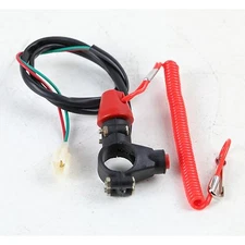 7/8'' UNIVERSAL MOTORCYCLES ATV DIRT BIKE TETHER LINE ENGINE KILL SWITCH ON- OFF