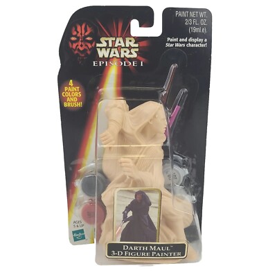 Vintage Star Wars Darth Maul 3-D Figure Painter Arts And Crafts Project Painting