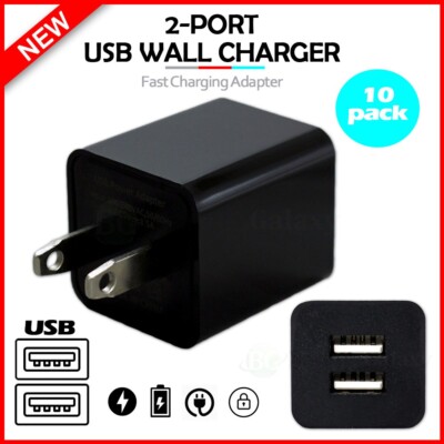 10X Dual FAST Charging Double USB Wall Charger For iPhone 16 16e 15 14 Pro Max X