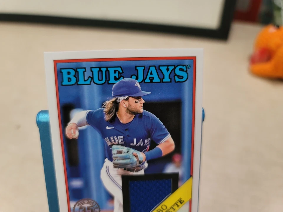 2023 Topps Series 1 Bo Bichette 35th GAME USED 1988 Patch / Jersey T9161 - Image 2 of 4