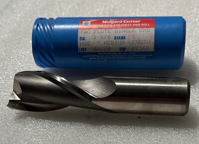 1-1/8'' X 1'' HSS   3'' Flute Length  2 FLUTE S E Mill   Niagra   USA   New