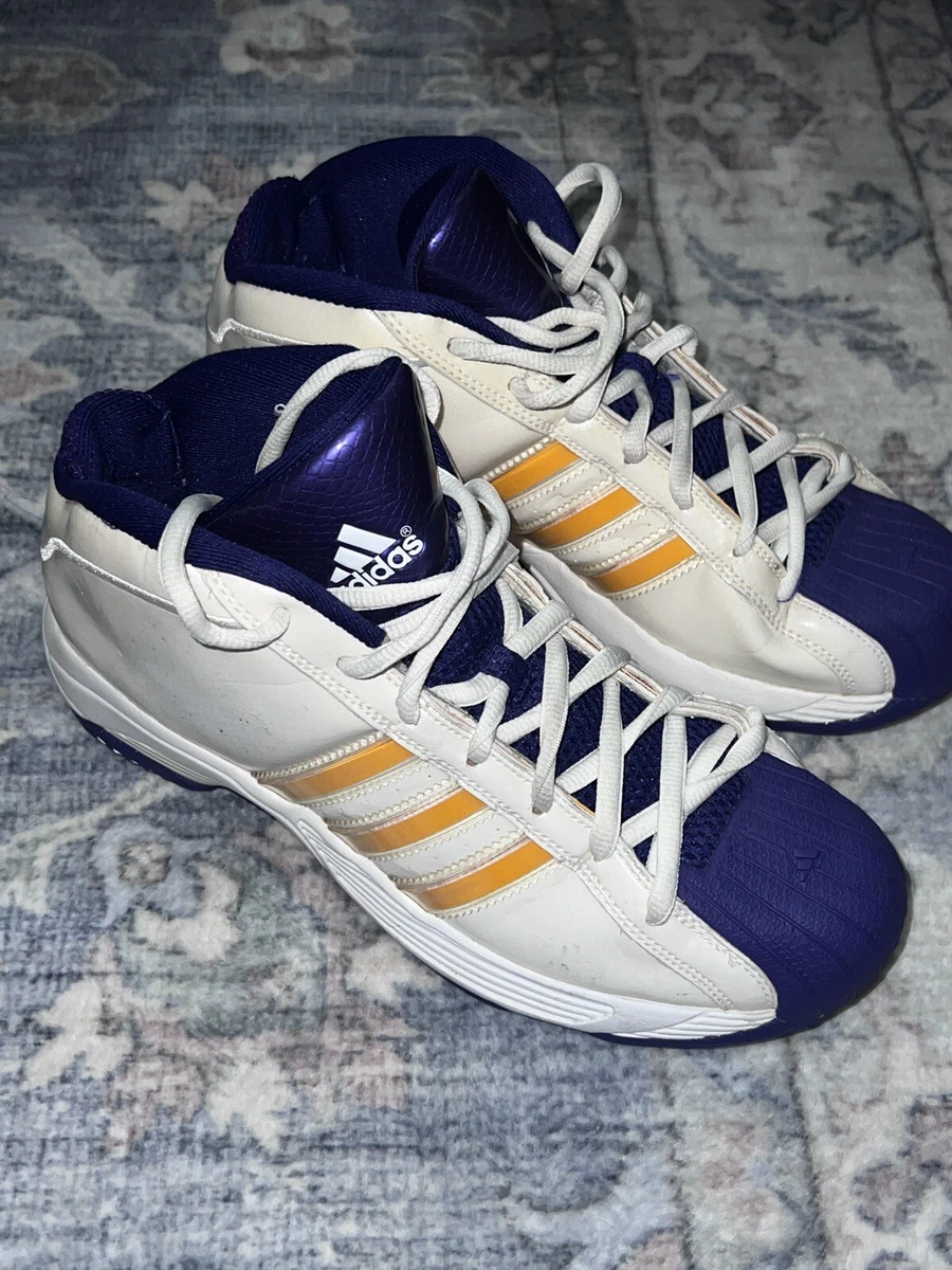 Rare Adidas NBA Lakers Shoes 9.5 Men s Shoes 657001 Basketball eBay
