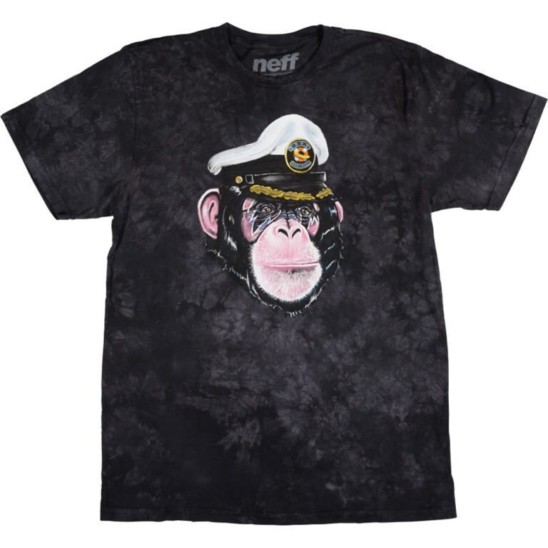 Хлопковая футболка Neff Frank с круглым вырезом и коротким рукавом, мужская большого размера, кислотно-черная Новинка