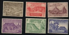 BURMA/MYANMAR STAMP 1954 ISSUED 6TH BUDDHIST COUNCIL COMPLETE SET,MNH RARE