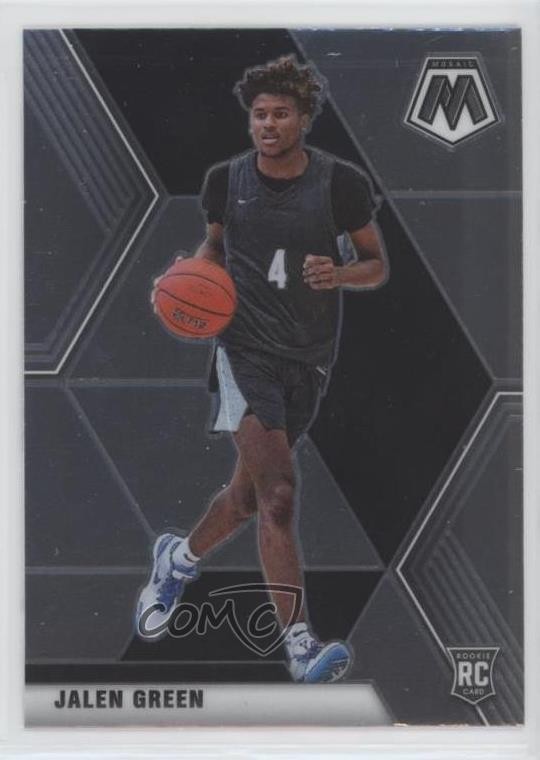 2021-22 Panini Chronicles Draft Picks Mosaic Jalen Green #254 Rookie RC sq1