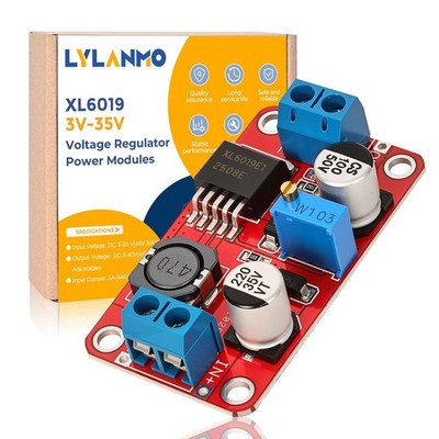 8PCS XL6019 3A DC-DC Step-Up Buck Converter Module Adjustable Voltage Regulat...
