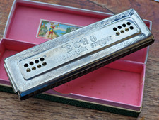 Vintage Hohner The Echo Harp Mundharmonika 55/80 C/G Glockenreine Stimmung 60er