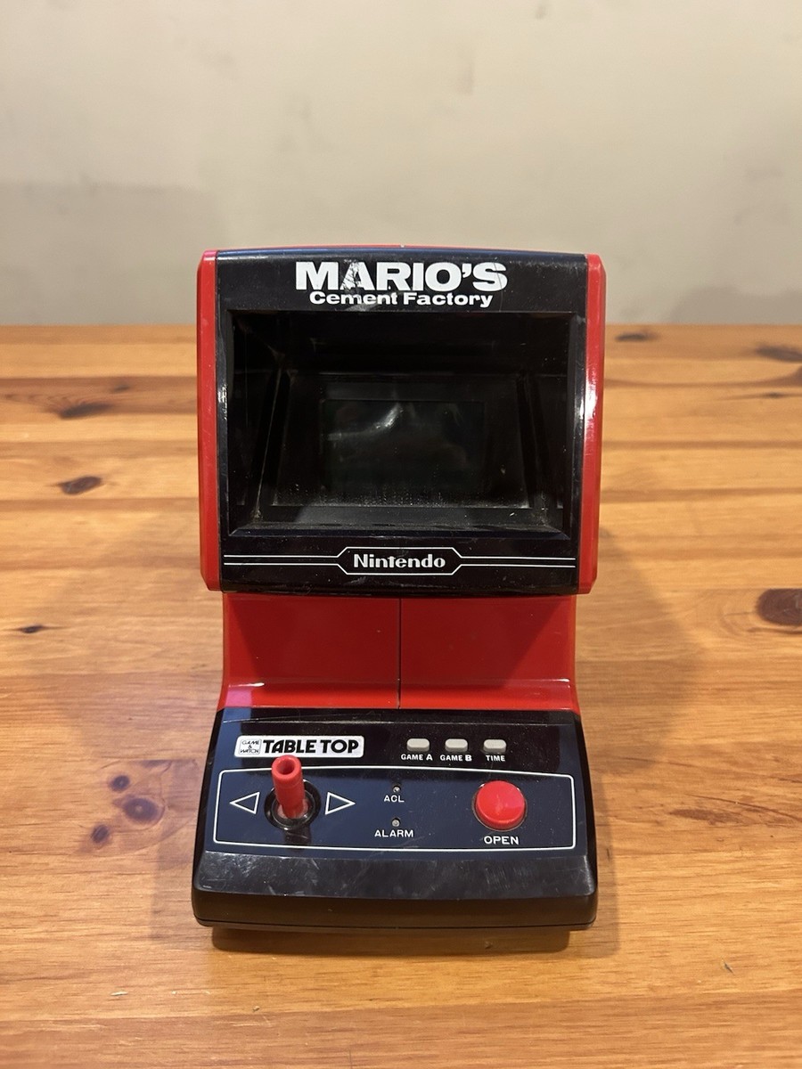 【レトロ玩具】任天堂マリオ'sセメントファクトリー （1983年製品） 1983 Vintage Nintendo Mario's Cement Factory Tabletop Game For