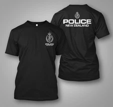 New Zealand Police Force -  Custom Men's Back and front  T-Shirt Tee