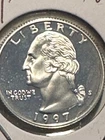 1997 S PROOF SILVER WASHINGTON QUARTER       N292