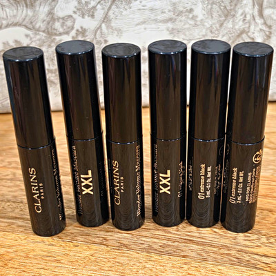 Clarins Wonder Perfect Mascara 4D 01 Extreme Black Waterproof Volumizing 6x 3mL