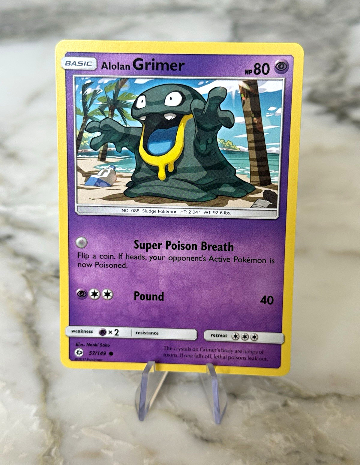 Pokemon - Alolan Grimer 57/149 - SM Base Set - NM