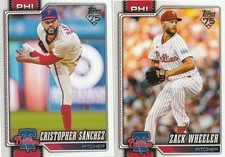 2026 Topps Series 1   Cristopher Sanchez  Zack Wheeler  Philadelphia Phillies