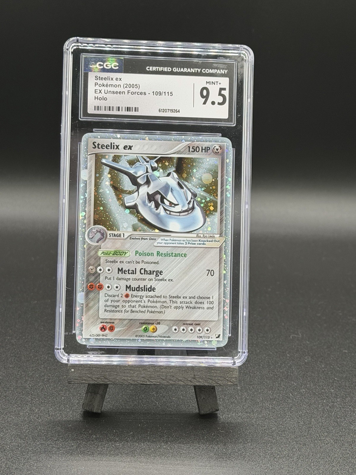 Pokémon Steelix ex EX Unseen Forces Holo Ultra Rare #109 CGC 9.5 MINT+ (POP 4) 