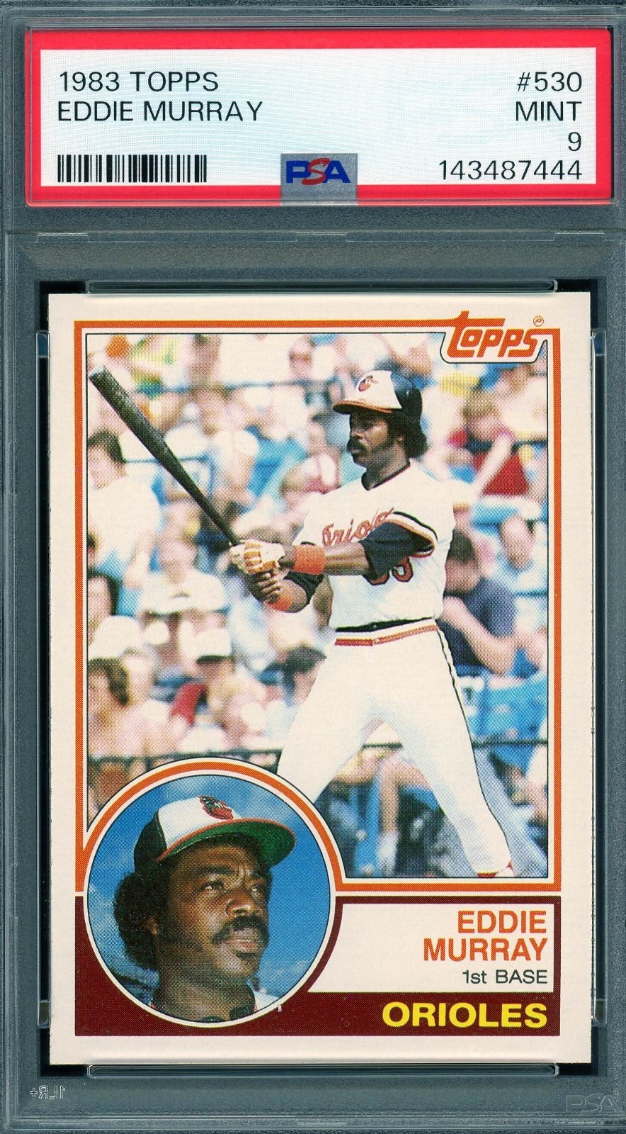 1983 Topps # 530 Eddie Murray HOF PSA 9 Mint Orioles (143487444)