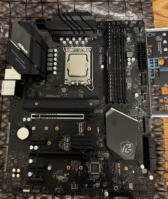 ASRock Z690 PG Riptide Motherboard With 12700kf and 8gb DDR 4