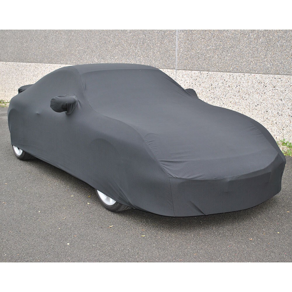 Housse Porsche 996 sur-mesure noire en satin premium pour intérieur