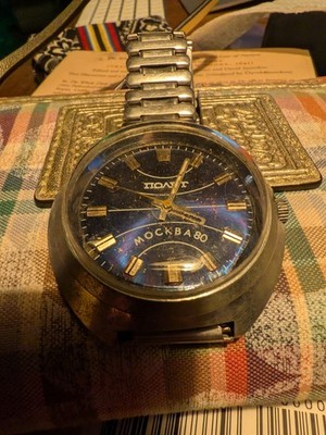 Poljot Moscow 80 Soviet Watch USSR Mechanical Vintage Original Bracelet