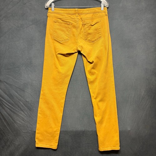 Arizona Jeans Super Skinny Mustard Stretchy Comfy Casual Skater Juniors 11 Artsy - Picture 2 of 14