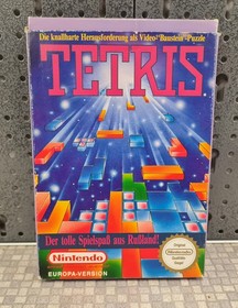 TETRIS Nintendo Entertainment System NES gioco con istruzioni e scatola originale