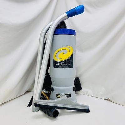 ProTeam Super QuarterVac Commercial Backpack Canister Vacuum SQV-100 Working