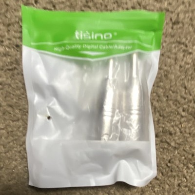 Tisino XLR Male to XLR Male Audio Adapter Silver Connector