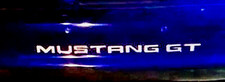 For Ford Mustang Gt V6 1994-98 Chrome Plastic Bumper Letters Inserts Decals Set