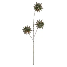 Northlight 28-Inch Champagne Gold and Green Artificial Floral Christmas Spray
