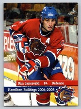 Dan Jancevski 2004-05 Hamilton Bulldogs