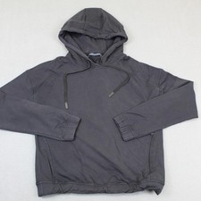 Lululemon Hoodie Womens 6 Gray Pullover Drawstring Sweatshirt Zip Pocket Logo