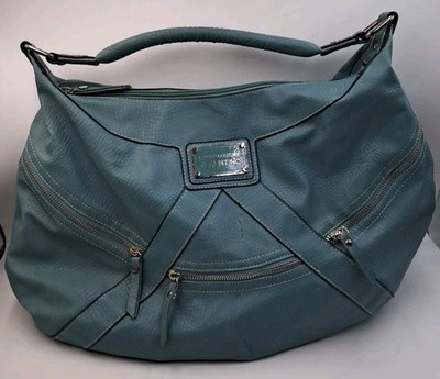 Valentino By Serendipity Italian Couture - Teal Tote Hobo Bag - 
